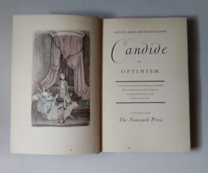 Voltaire CANDIDE oder OPTIMISMUS 1939 ILLUST. HC sehr guter Zustand Nonesuch Press London - Bild 1 von 22