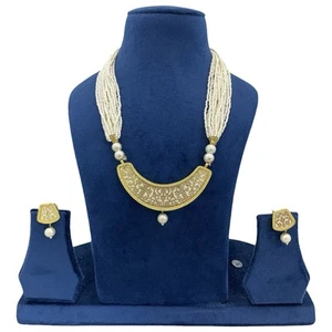 Layered Pearl Necklace Pendant Set For Girls - Picture 1 of 4