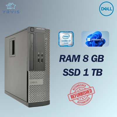 PC DESKTOP DELL 3010 INTEL I7 RAM 8GB SSD 1TB WIN 11 PRO RICONDIZIONATO HDMI - Immagine 1 di 4