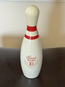 Botella decantadora de bolos de whisky Jim Beam's de 10 pines de colección 86,8 prueba - Imagen 1 de 13
