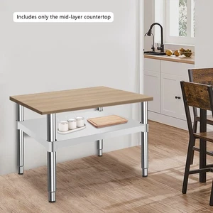 Unterregal Edelstahl verstellbar untere Ablage Arbeitstisch unter Ablage silber - Bild 1 von 17