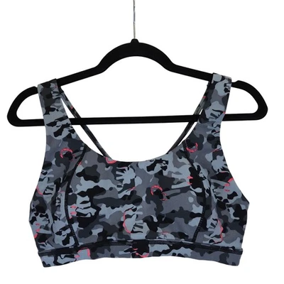 Sujetador deportivo Sweaty Betty London Infinity mediano camuflaje ropa deportiva entrenamiento Foto 1 de 4