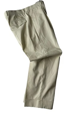 Calça broca masculina Gucci algodão esbranquiçada 40 EUA (56 euros) Itália 742764 nova com etiquetas $675 - Imagem 1 de 4