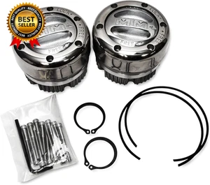104 Coppia Mozzi Bloccaggio Billet Silver Premium Adatti 1974 1987 Cherokee Gladiator - Foto 1 di 7