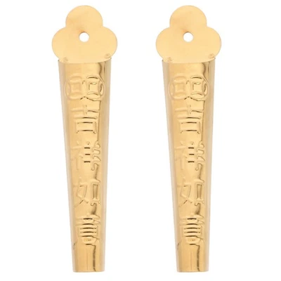  2 Pcs Portaincenso Bastoncino Bruciatore Di Ottone Titolare Del Cono - Immagine 1 di 4