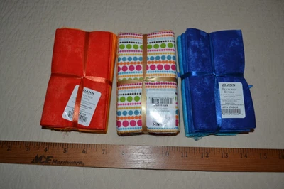 Cotton fabric fat quarters, 3 bundles (15 FQ total) - Image 1 of 4