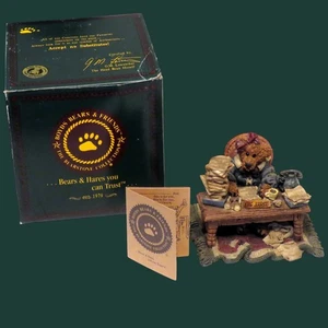 Boyds Bears and Friends "Ms. Griz...Monday Morning" 1995 #2276 in scatola con certificato di autenticità - Foto 1 di 6