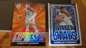 2024-25 Donruss Optic Giannis Antetokounmpo Express Lane Prizm + Winner Stays - Picture 1 of 2