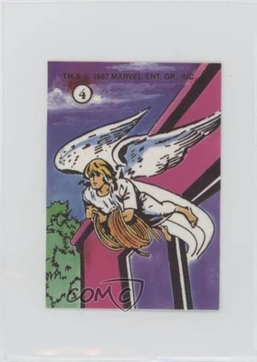 1987 Comic Images Marvel Universe Stickers II: History of the X-Men Angel #4 2pv - Image 1 of 3