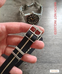 Tudor Black Bay 58 - Nato Watch Strap For Tudor - Military Nylon - Black Strap - Picture 1 of 5