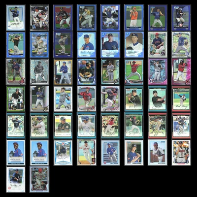 Bowman Chrome Serial #'d Lot 50 Baseball Cards Dealer Bulk Wholesale Refractor - Image 1 of 4