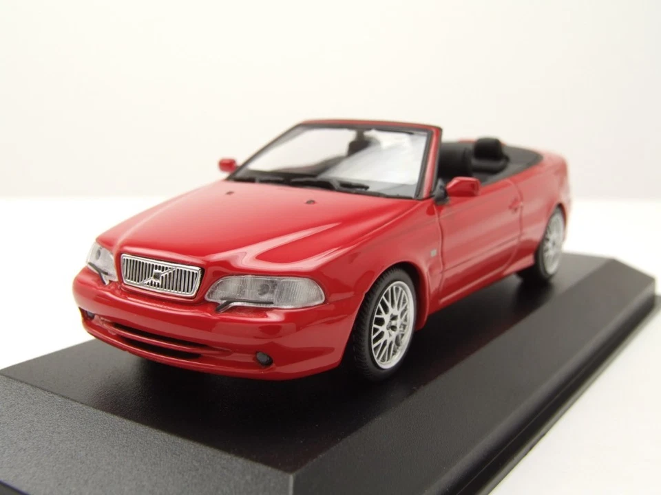 Volvo C 70 Cabrio 1998 Rosso Modellino Auto 1:43 Maxichamps - Immagine 1 di 4
