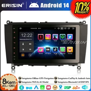 8-Kern 6G+128GB Android 14 Autoradio GPS Navi Mercedes CLK-Klasse W209 C209 A209 - Bild 1 von 23