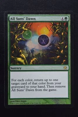 Magic The Gathering MTG ALL SUNS' DAWN FOIL Fifth Dawn MP Moderately Played - Image 1 of 2