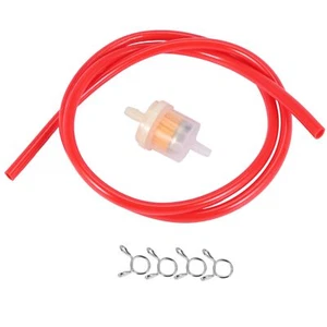 6mm gasoline + Petrol Pipe Hose Line + 4 Clips for Moto Scooter Dirt Bike4526 - Foto 1 di 9