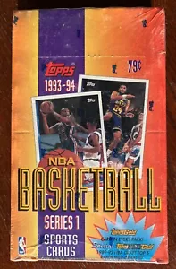 1993-94 TOPPS BASKETBALL SERIES ONE FACTORY SEALED BOX 36 Packs of 12 Cards - Picture 1 of 8