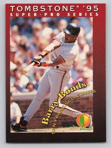 Tombstone Bonds Pizza Barry 1995 Super Pro Series 20 Hof San Francisco Giants - Foto 1 di 2