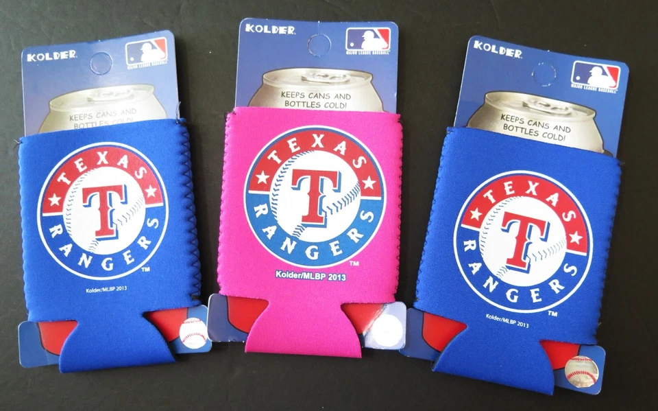 TRES KADDYS DE BOLSILLO DE NEOPRENO TEXAS RANGERS DE KOLDER (VENTA DE UN DÓLAR) Foto 1 de 1