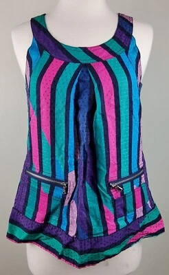 Marc By Marc Jacobs Women's Polka Dot Striped Pocket Blouse Size 4 - Image 1 of 4