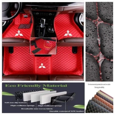 Fit Mitsubishi Lancer Auto Carpets Car Floor Mats Waterproof Custom 2000-2022 - Image 1 of 4