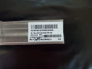 HP x360 - uo11dx- 45y63HSTP10 Heatsink- 776215-001 - Picture 1 of 3