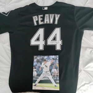 Chicago White Sox Jake Peavy Autograph Jersey, Same One Billie Eilish Wore - Picture 1 of 7