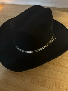 Western Express In Cowboy Western Hat, Black, Snm And Gold Braided Kids - Picture 1 of 4