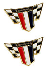 A Pair Of 2 Gold Commemorative Special Edition Camaro Emblem 23171889 New