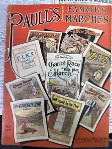 E.T. Paull’s Famous Marches Folio (with Notes By Former Owner) - Picture 1 of 4