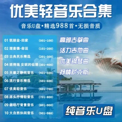 Car Pure Music USB Flash Drive Guzheng Classical Lossless High Quality MP3 16gb - Image 1 of 4