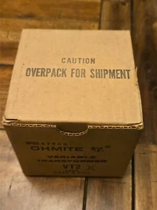 Ohmite Variable Transformer VT2X Original Packaging VT2 X - Picture 1 of 9