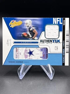 2004 Fleer Authentix Game-Worn Patch Terence Newman /150 - Picture 1 of 3