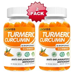 Confezione da 2 Curcuma Curcuma 100% Gomme Organiche Naturali - Foto 1 di 5