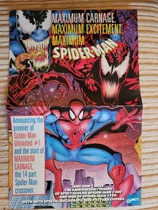 Neu aus altem Lagerbestand Maximum Carnage Spider-Man Marvel Comics 11 x 17 Zoll - Bild 1 von 1