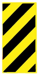 6"x12" Bridge Marker R Hi-Intensity Aluminum snowmobile, ATV TRAILSIGN 20YR WRTY - Bild 1 von 2