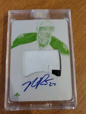 2013-14 Panini National Treasures Nick Bjugstad Rc Patch Auto 1/1 Printing Plate