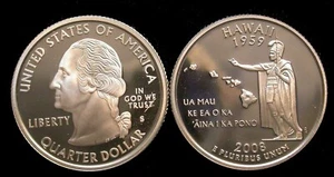 2008 S Silver HAWAII Quarter in Proof - .99 Ship - Picture 1 of 1