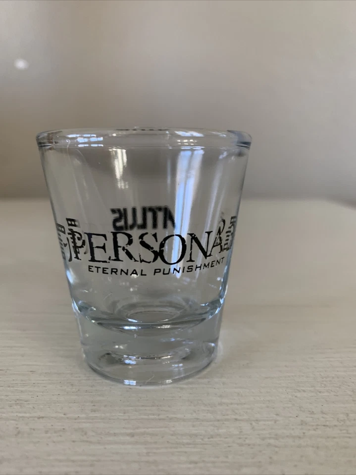 Persona 2 Eternal Punishment Atlus Shot Glass ULTRA RARE Promo VTG PS1 2000 VHTF - Image 1 of 4