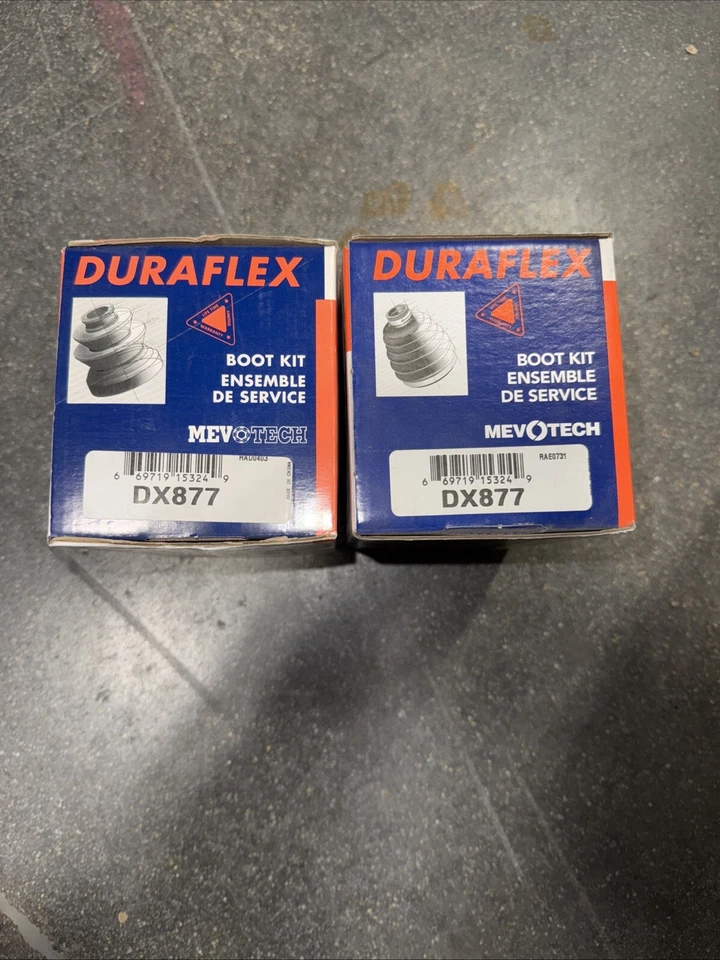 Dos nuevos kit de arranque articulado Mevotech Duraflex CV DX877 2 PIEZAS.Ver descripción Foto 1 de 4