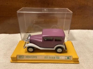 Coche de juguete vintage McGiegor Politoys 1:45 Fiat Balilla 1932 - púrpura - 106 - Imagen 1 de 8