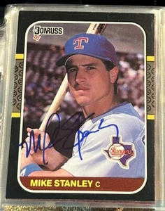 Mike Stanley 1987 Donruss Rookie Signature Signed Autograph AUTO RC TTM - Picture 1 of 2