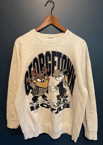 Vintage 1993 Looney Tunes GeorgeTown Hoyas Crewneck Sweatshirt JH342973 Cover