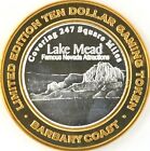 Ltd. Edition Fine Silver .999 Ten Dollar Gaming Token Lake Mead