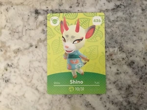 436 Shino Animal Crossing Amiibo Original Nintendo Mint Karte aus Serie 5 - Bild 1 von 1