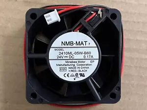 1 pcs NMB 2410ML-05W-B60 DC 24V 0.17A 6CM 6025 Axial cooling fan 2 wire - Picture 1 of 6