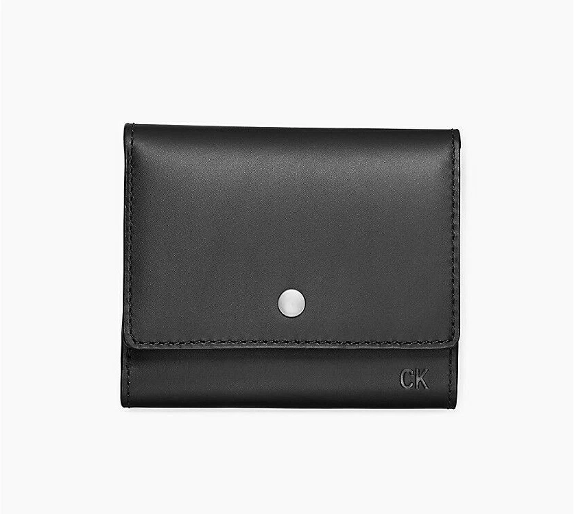 Cartera Calvin Klein Colección Limitada Cuero Mediana Triple Negra Foto 1 de 4