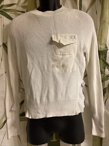 Diesel Women’s White Pullover Long Sleeve Sweater Size S - Picture 1 of 16