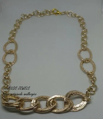 collana donna in alluminio color oro - Immagine 1 di 2