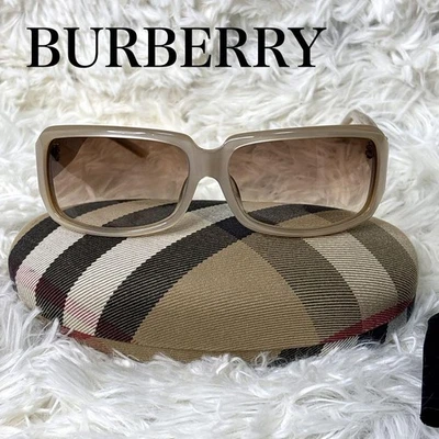 Gafas de sol cuadradas BURBERRY B 8491/F/S marco beige lentes marrones cuadros mujeres Italia Foto 1 de 4