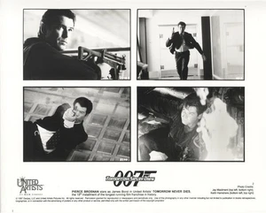 Tomorrow Never Dies Original 8x10 Photo Pierce Brosnan James Bond Action Montage - Picture 1 of 1